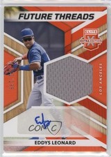 2022 Elite Extra Edition Future Threads Signatures Orange Eddys Leonard Auto 0c2