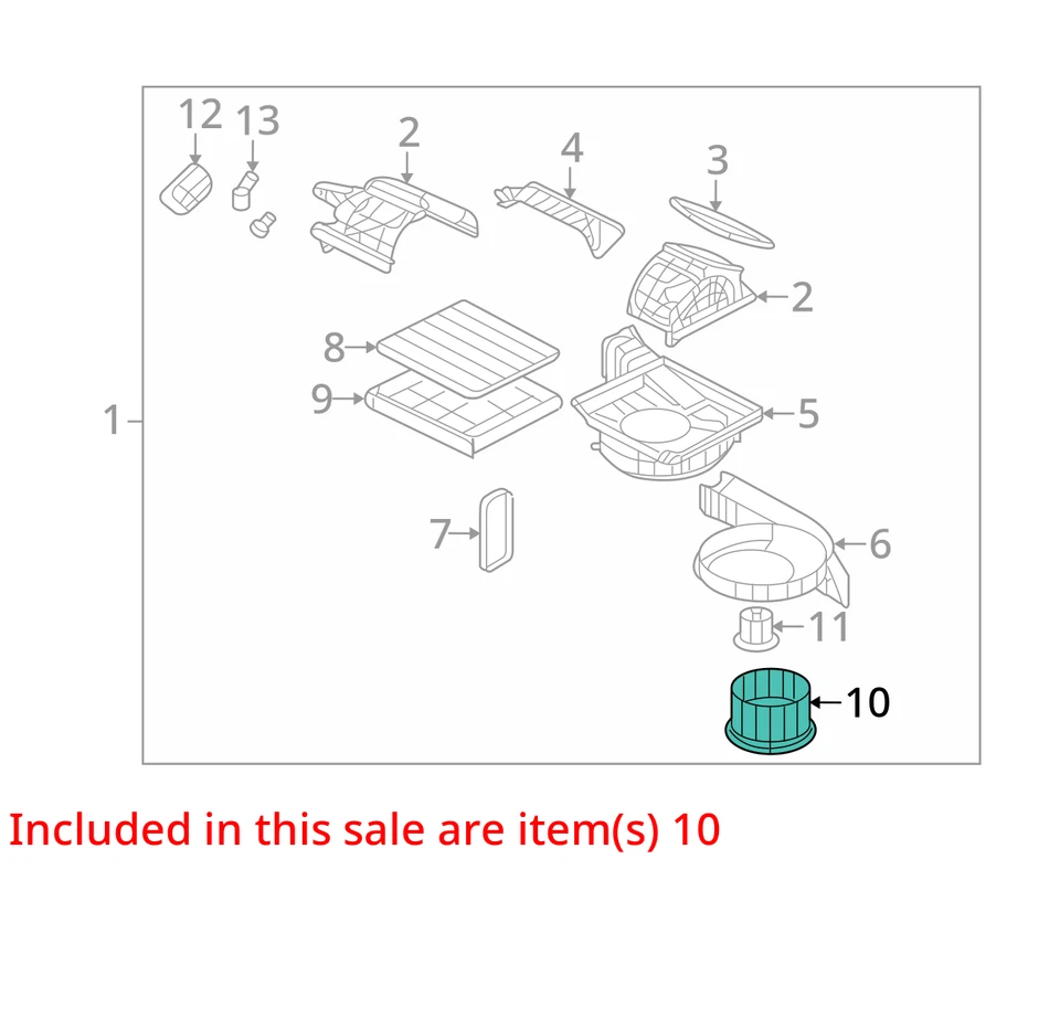 Kia Optima 2010 calentador aire acondicionado motor fabricante de equipos originales 98 k millas - LKQ417593122 Foto 4 de 4