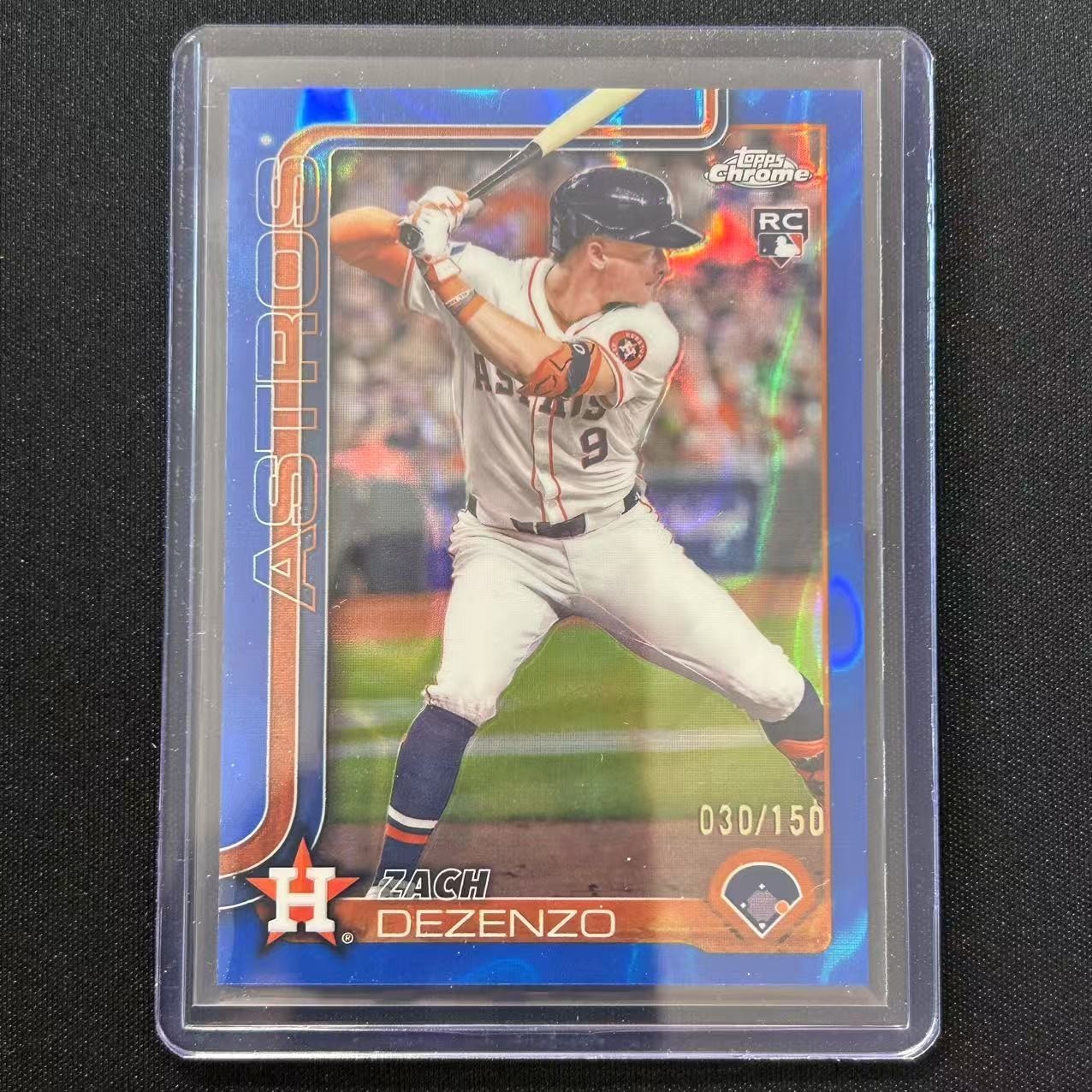 ☕️2025 TOPPS CHROME BASEBALL BLUE LAVA REFRACTOR /150 RC ZACH DEZENZO