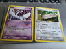 Pokemon cards - Unseen Forces Lugia with con decal + Latios half-set Linoone