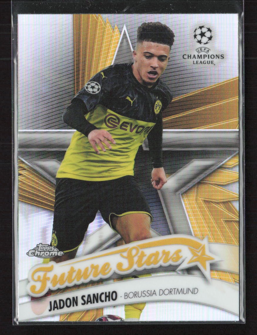 2019-20 Topps Chrome UEFA Champions League #FS-JS Jadon Sancho Future Stars (JB)