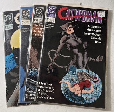 CATWOMAN 1-4 VF Complete 1st Solo Series 1989 YEAR ONE Selina Kyle Batman