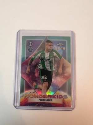 Pablo García RC /199 Wonderkids - Betis Sevilla - Topps UCC Chrome 25/26