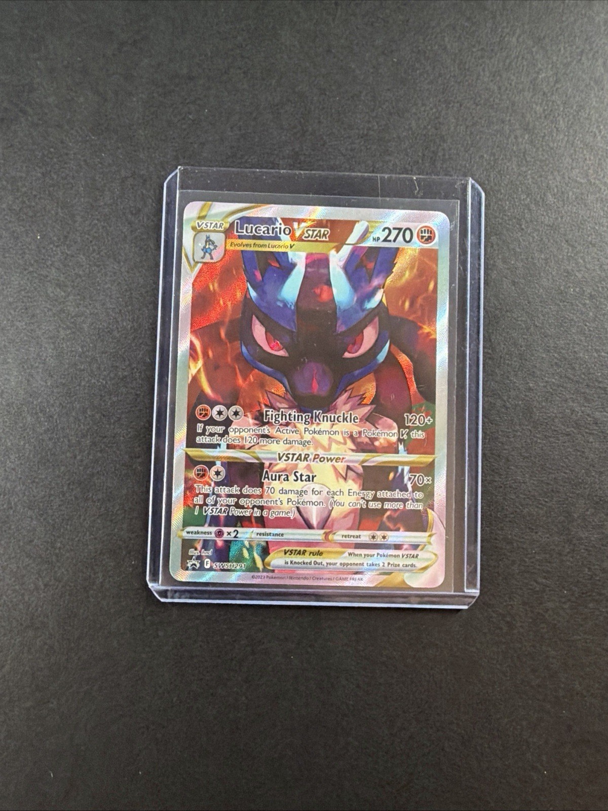 Pokemon TCG Lucario VSTAR SWSH291 Sealed Black Star Promo Crown Zenith NM C136