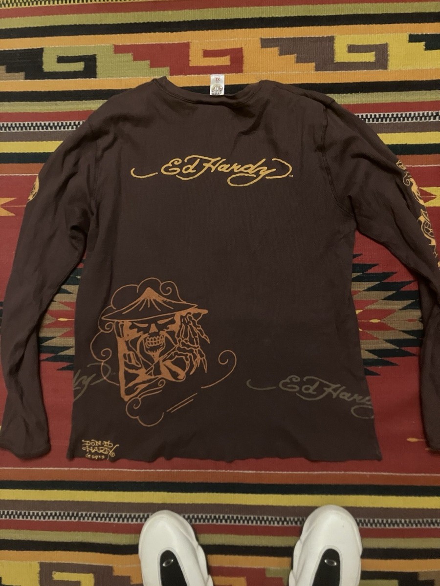 vintage ed hardy long sleeve shirt Rare Grail 90s View 6
