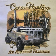 AN AMERICAN TRADITION HUNTER / TRUCK COON HUNTING COONHOUND POCKET SHIRT #526-X