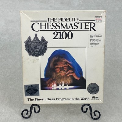 Vintage The Fidelity CHESSMASTER 2100 (PC, 1988) Big Box Computer Software Game