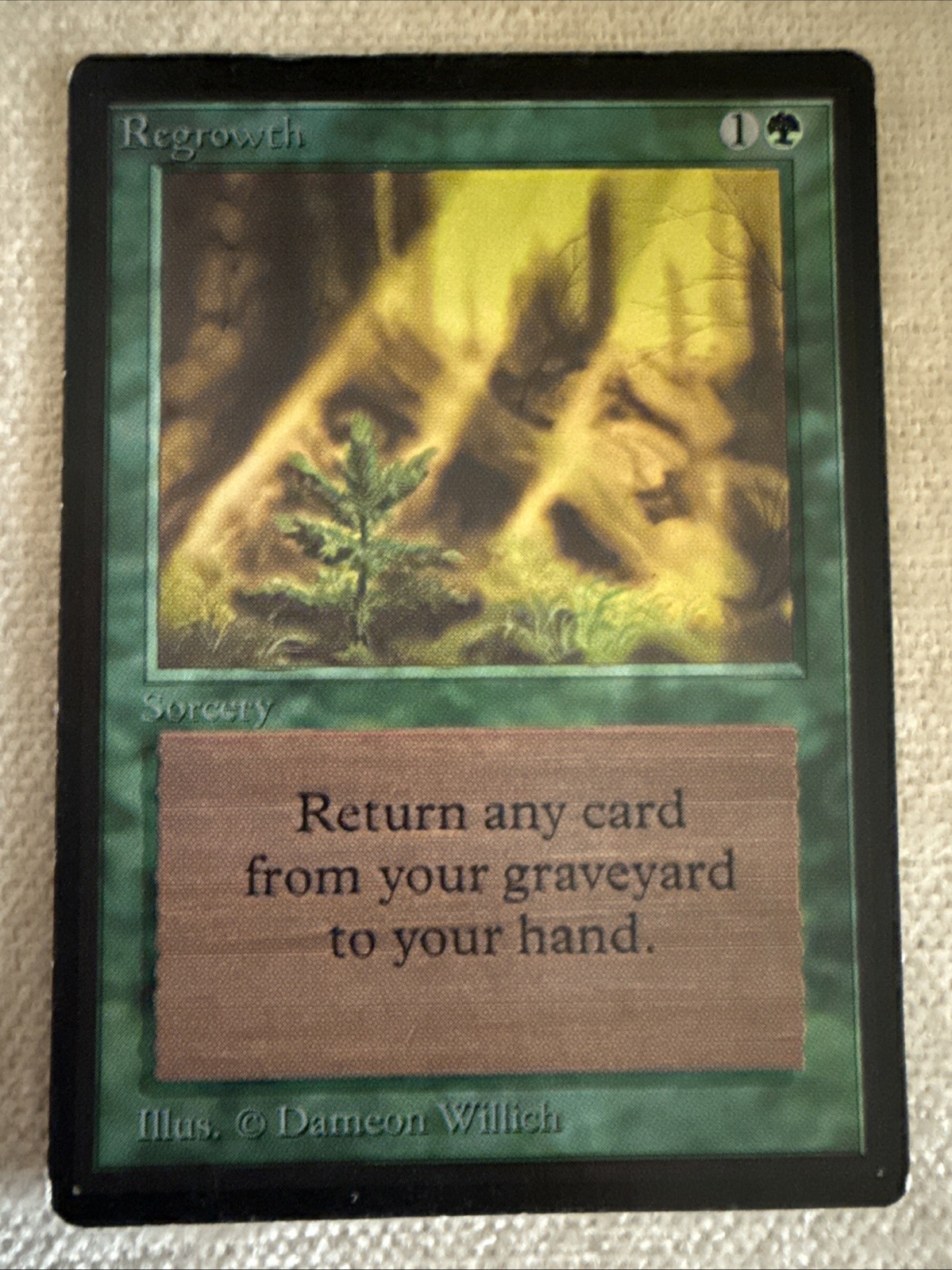 Regrowth Magic The Gathering MTG Beta LP Reserved List