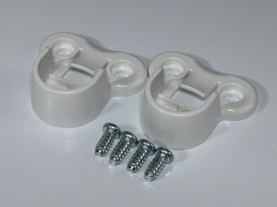 IKEA PAX Garderobenhalterungen Clips weiß für Komplementschiene original x2