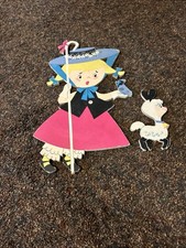 VTG 1950s Dolly Toy Co Mother Goose Pin-Ups Jack Be Nimble Lil Bo Peep READ