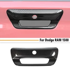 For 2019-2025 Dodge Ram 1500 Carbon Fiber Rear Door Tailgate Handle Cover Trim