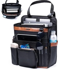Car Seat Organizer with Laptop Compartment Fits 15.6" , Front  Backseat Passen