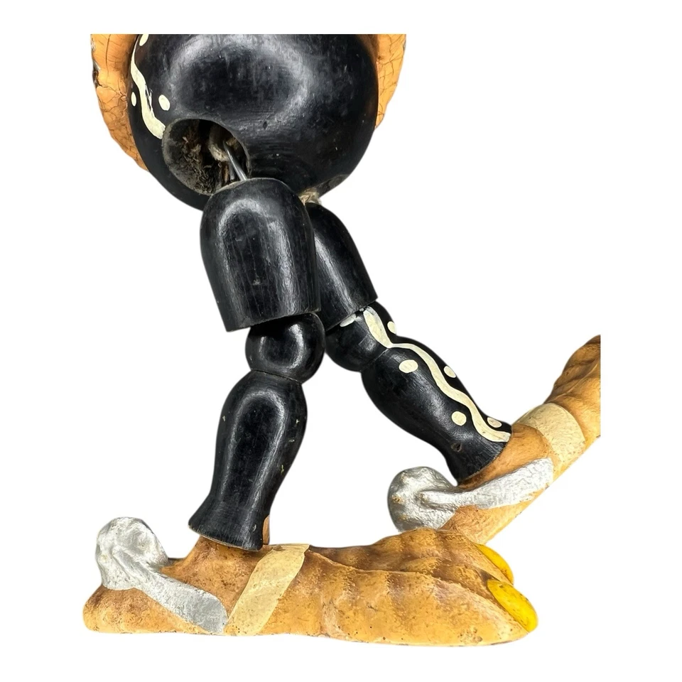 RARE Joseph Kallus Disney Three Caballeros PANCHITO (prototype?) Wooden Toy 14” - Image 4 of 4