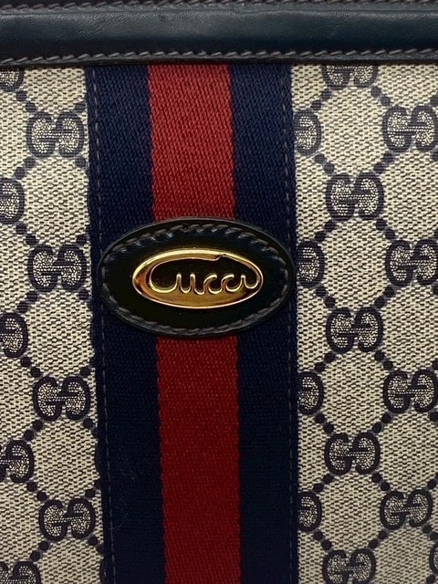 Bolso de Hombro Gucci Vintage GG PVC Línea Jerez Autenticidad Foto 3 de 4