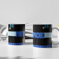 Metroid Samus Aran Coffee Mug 11 oz & 15 zo Tea White Video Game Ridley New