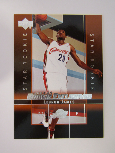 2003-04 Upper Deck Rookie Exclusives - Star Rookie LeBron James #1 (RC)