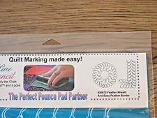 NIP Full Line Stencil 30673 Feather Wreath Eady Feather Border Quilts Embroider