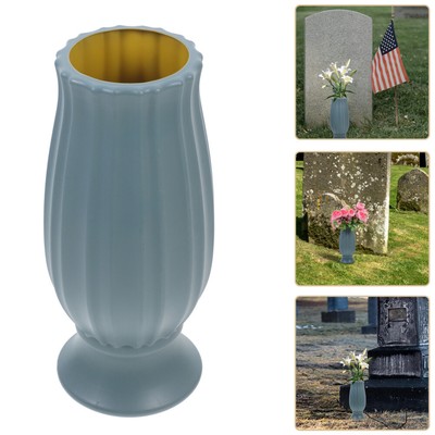  Friedhofsvasen, Grabvase, Grabblumentöpfe, Grabsteine, Blumenhalter,