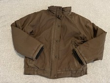 Vintage North Face Fish & Wildlife Service Parka Jacket Coat Made in USA Brown