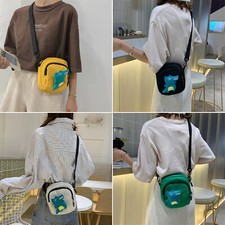 Borsa A Spalla In Tela Con Dinosauro Carino Crossbody Giapponese Harajuku Casual