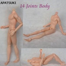 14 Moveable Jointed Doll Body For 11.5" Boy Dolls Male MAN Nude Doll 1/6 Kid Toy