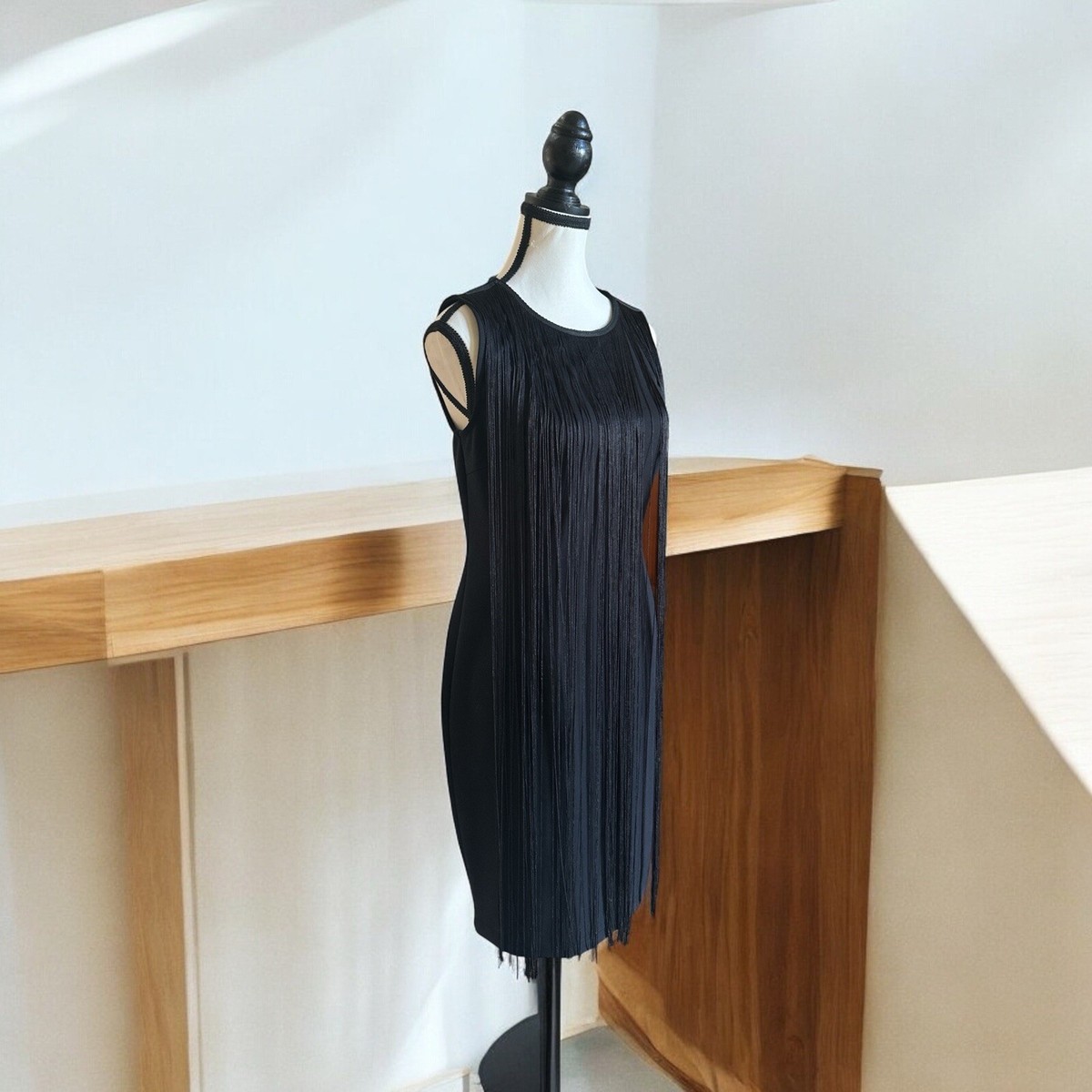 rachel zoe Black Fringe Dress