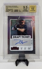 2021 Contenders Zack Gelof Rookie Auto Draft Ticket Red Foil #/75 BGS 9.5 w/ 10
