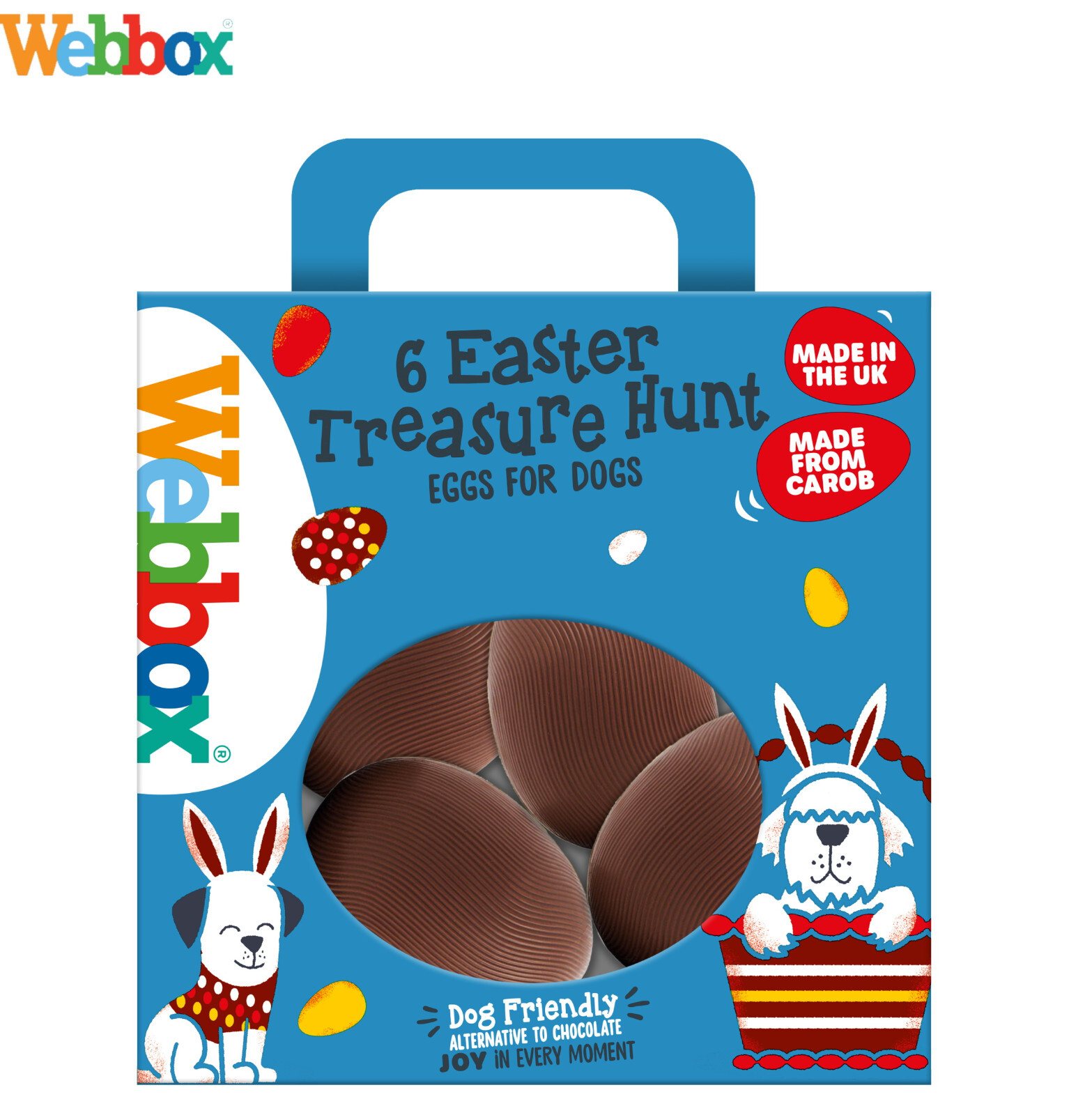 48HR TRACKED box Carob 6 Easter Treasure Hunt Easter Eggs Dog Treat