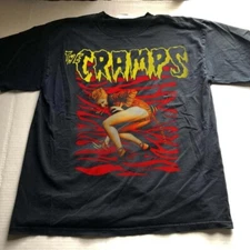 The Cramps Rock Short Sleeve Black Classic Style Unisex Tshirt Reprint