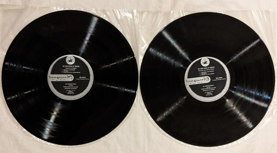 Vanguard VRS-489/90 Sibelius TONE POEMS Boult 2X LP booklet GATEFOLD 1956 - Image 3 of 4