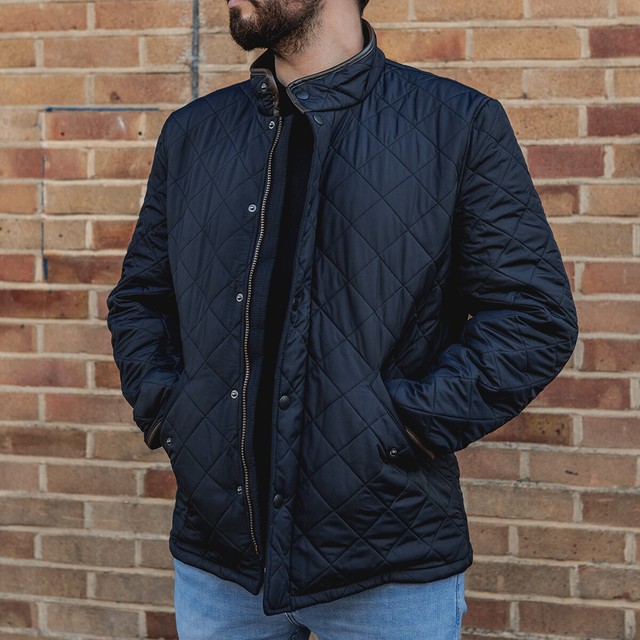 barbour powell jacket black