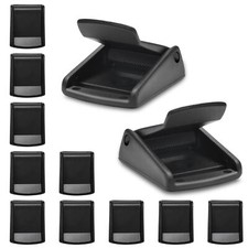 10 Pack 1" Black Cam Buckles Plastic Clips for Backpack Straps DIY Crafts