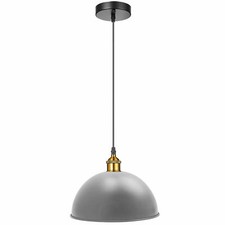 Industrial Pendant Light fitting Metal Ceiling Light Shade Hanging Retro Lamp UK