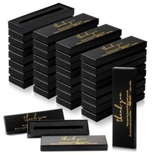 24 Pcs Inspirational Pen Boxes Thank You Pen Boxes for Ballpoints Pens black