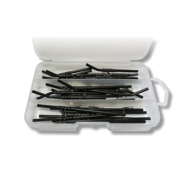 30 X Anti Tangle Feeder Boom Sortiment Box 3 Spezial Schwarz Futterkorb Behr-image