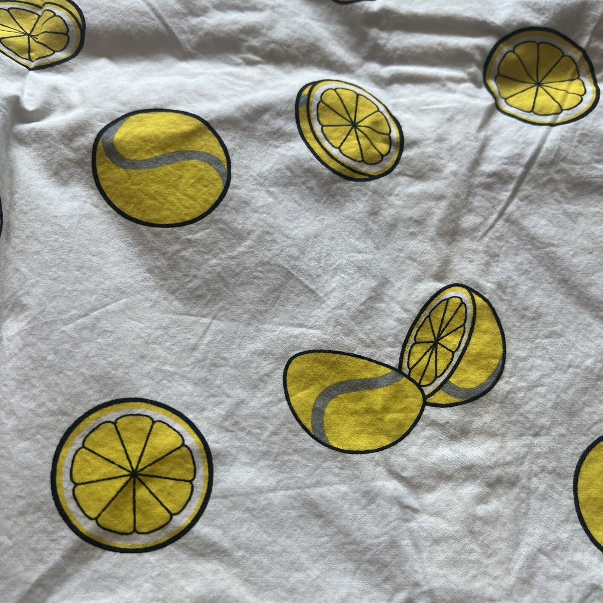ADIDAS Ballsmon Short Sleeve Shirt White/Yellow Large ADIDAS Ballsmon Short Sleeve Shirt White/Yellow Large