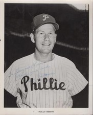 SOLLY HEMUS  PHILLIES PERSONALIZED RARE SIGNED AUTOGRAPHED 8X10 PHOTO W/ COA