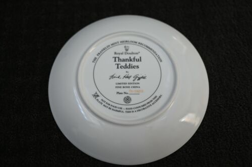 Royal Doulton China Plate,"Thankful Teddies", Limited Edition, RA2032 - Picture 2 of 4