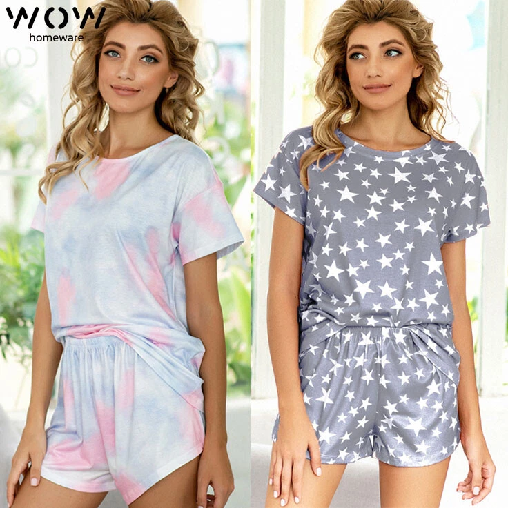 Women's Pajamas Plus Size Set Nightwear Sleepwear Jogger Short Sleeve Comfy  Soft