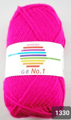 G-B Wolle No.1 Strickgarn Häkelgarn Polyacryl 50g 150m