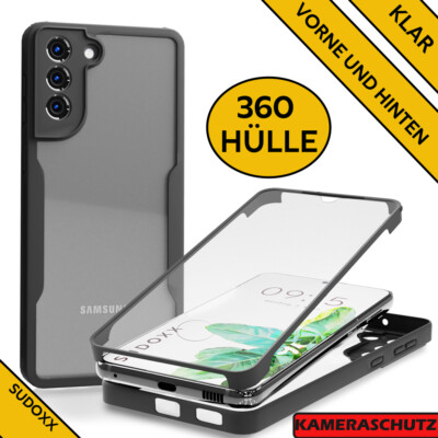 Hülle 360 Klar Für Samsung Galaxy S25 S24 S23 S22 Ultra plus Rundum Full Cover
