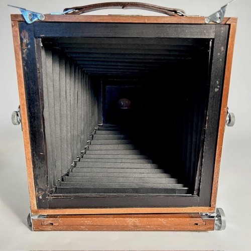EXCELLENT! Vintage Japanese 1900's Wood Chrome and Brass Whole Plate Camera+Lens - 第 6/22 張圖片