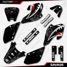 Black Savage Camo Racing Graphics kit fits Honda 2001-2004 XR100 XR 100 01-04