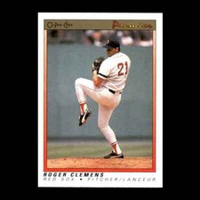 Roger Clemens 1991 O-Pee-Chee Premier Boston Red Sox #23 R327R 23