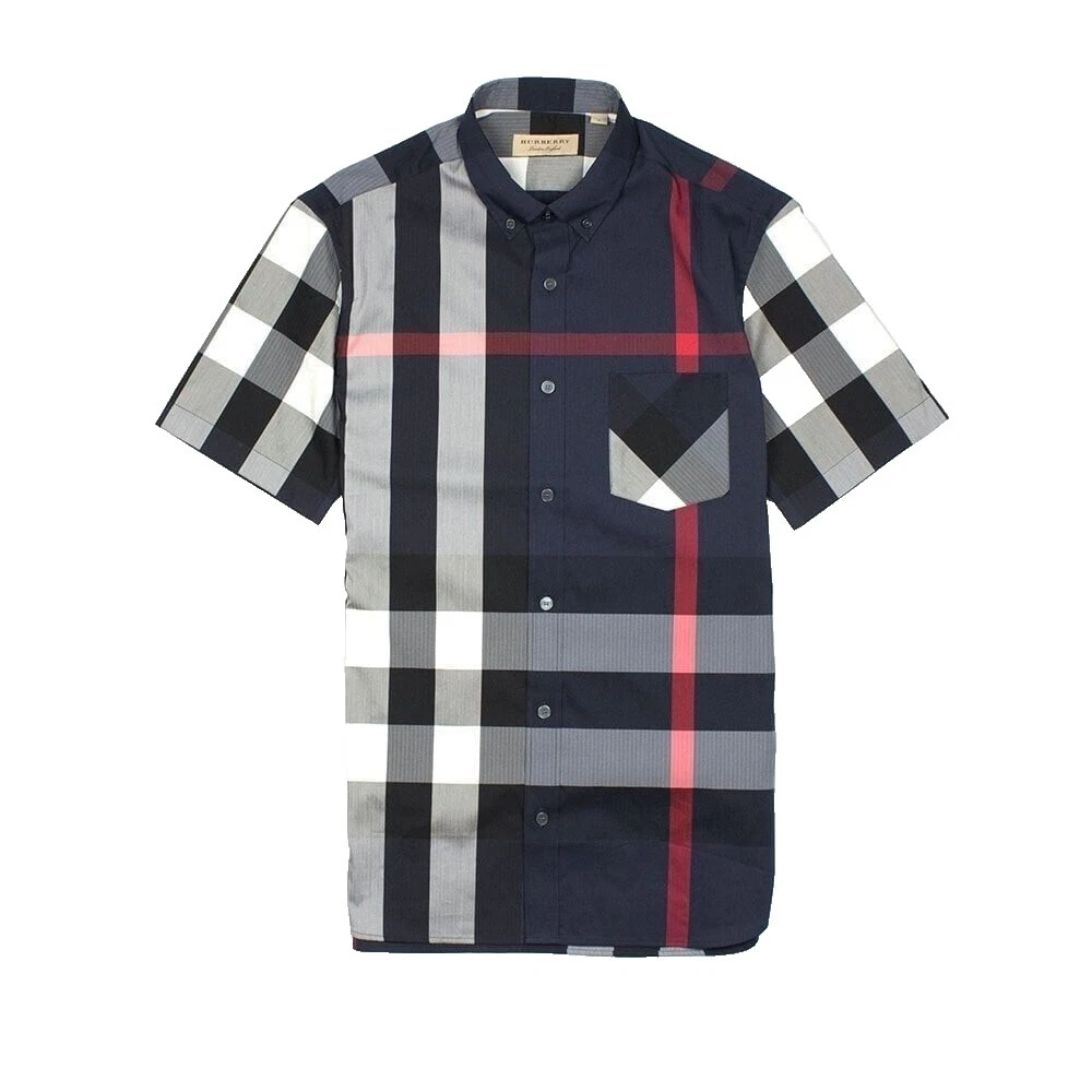 Burberry Plaid Casual Button-Down Shirts for Men