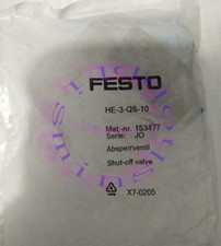 One New FESTO HE-3-QS-10 153477 globe valve