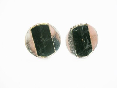 Vintage Cufflinks genuine Leather Swank Cuff Links Formal Wear Shirt Accessory