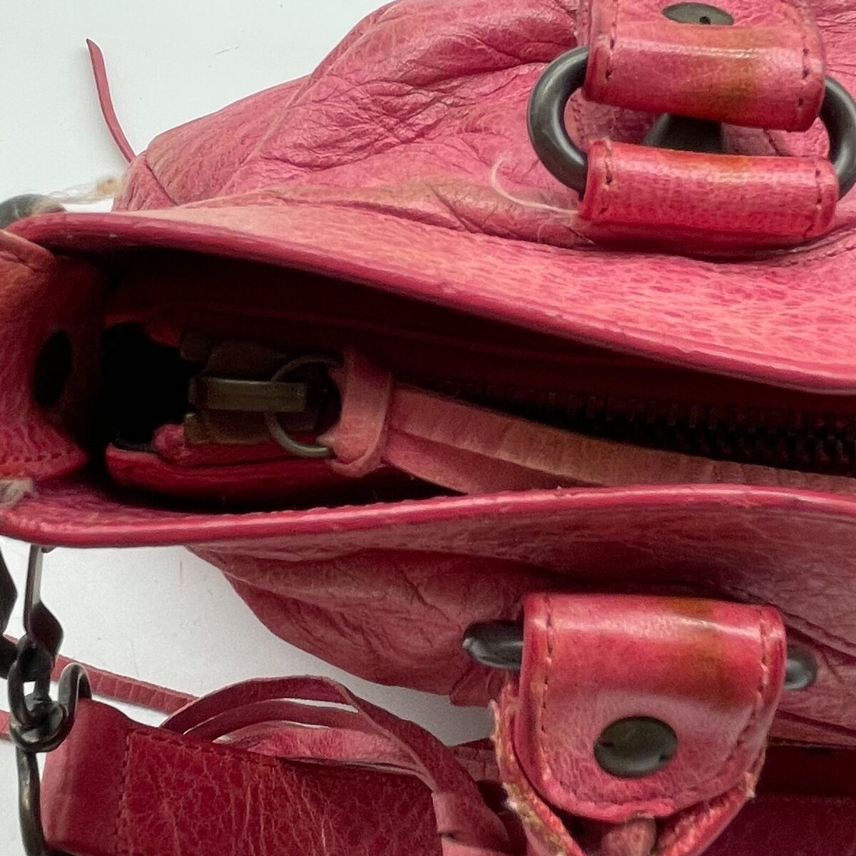 BALENCIAGA The First 2way Handbag Pink Leather 103208 BALENCIAGA The First 2way Handbag Pink Leather 103208