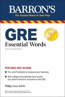 GRE Essential Words; Barron's Test Prep - 143801290X, Philip Geer EdM, paperback