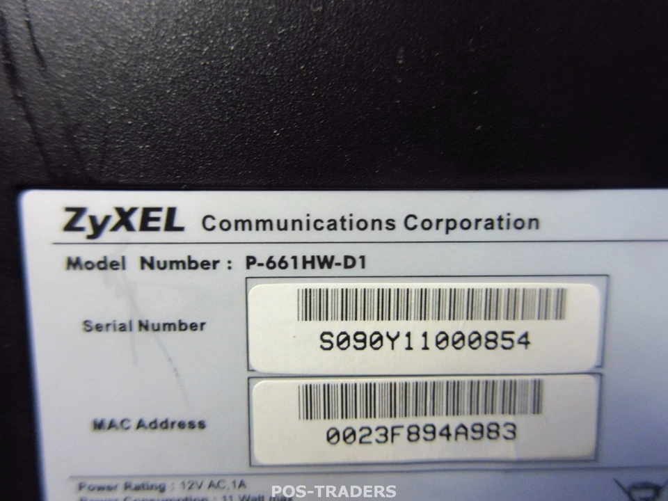 ZyXEL Prestige 661HW-D1 ADSL2 + VPN Router + 125Mbps Wireless 4 x 10/100 - Bild 3 von 3